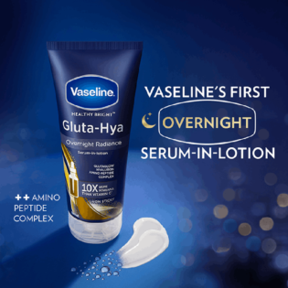 VASELINE GLUTA-HYA SERUM BURST LOTION OVERNIGHT RADIANCE REPAIR 330ml
