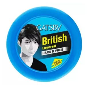 Gatsby British Layered Hard And Free Styling Wax - 75g
