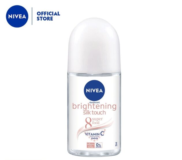 nivea brightening silk touch roll on deodorant 25ml